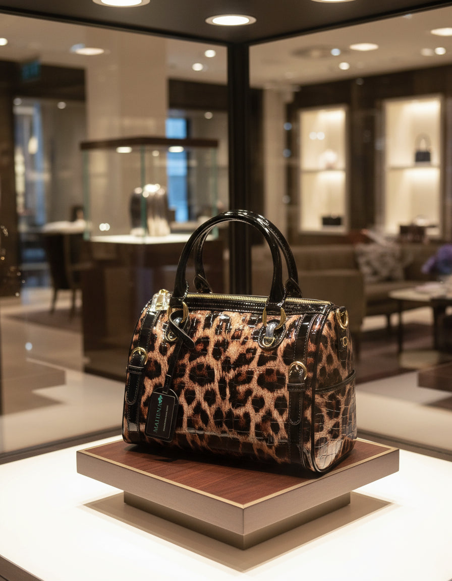 Dione leopard print handbag, trendy model, BEAUTIFUL AND UNIQUE