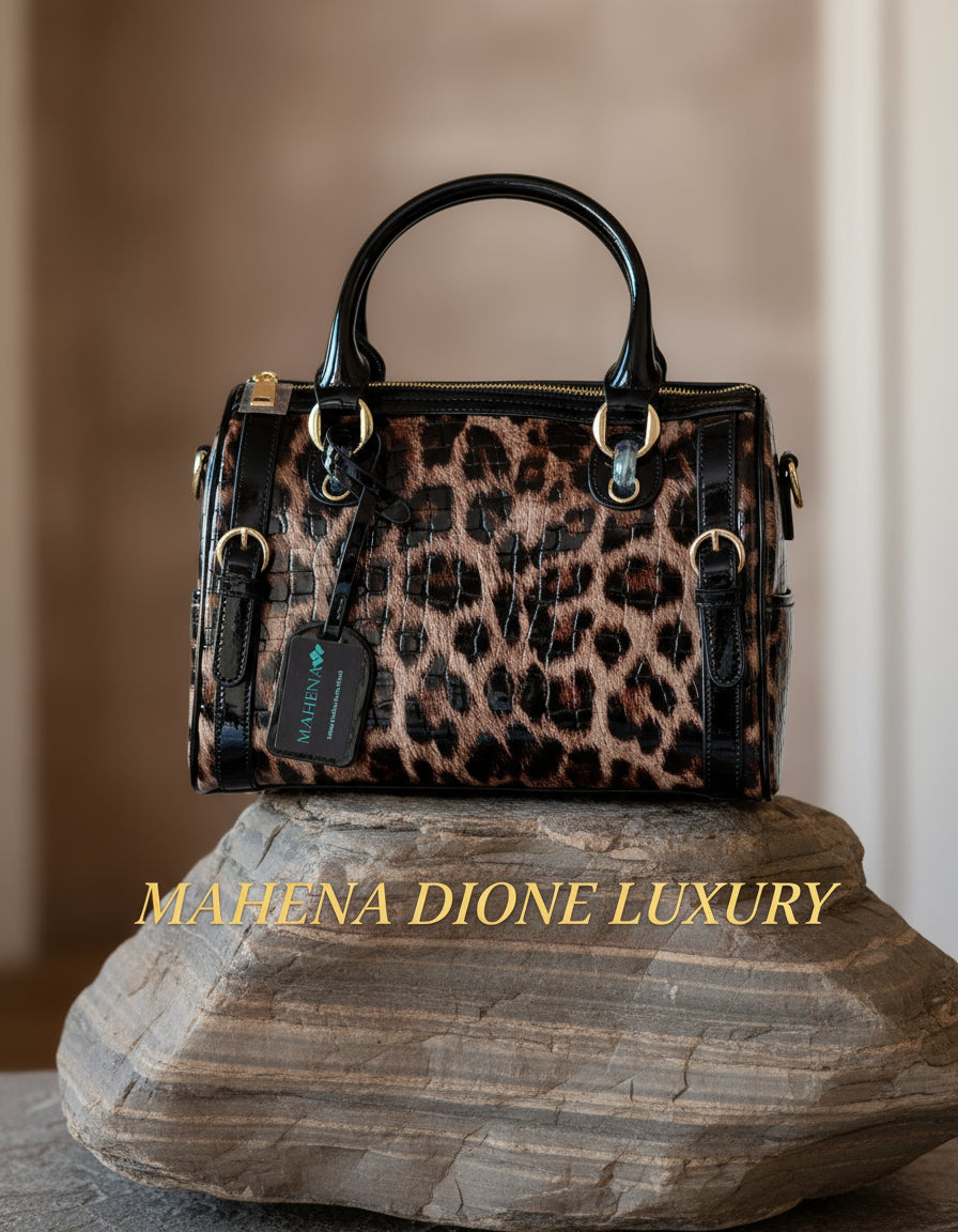 Dione leopard print handbag, trendy model, BEAUTIFUL AND UNIQUE
