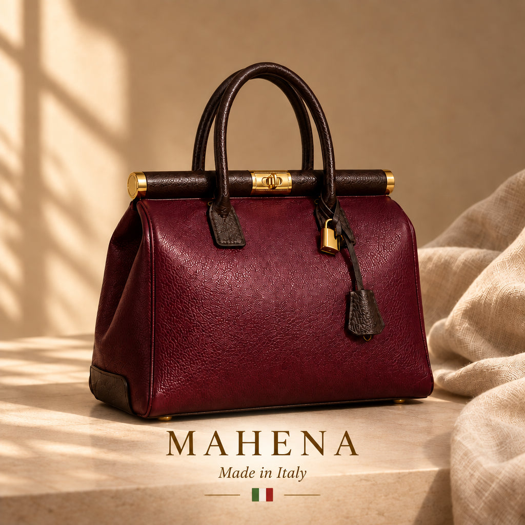 MAHENA Essenza – Borsa Scultorea in Pelle Artigianale Made in Italy