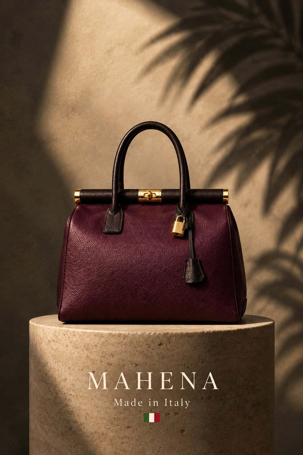 MAHENA Essenza – Borsa Scultorea in Pelle Artigianale Made in Italy