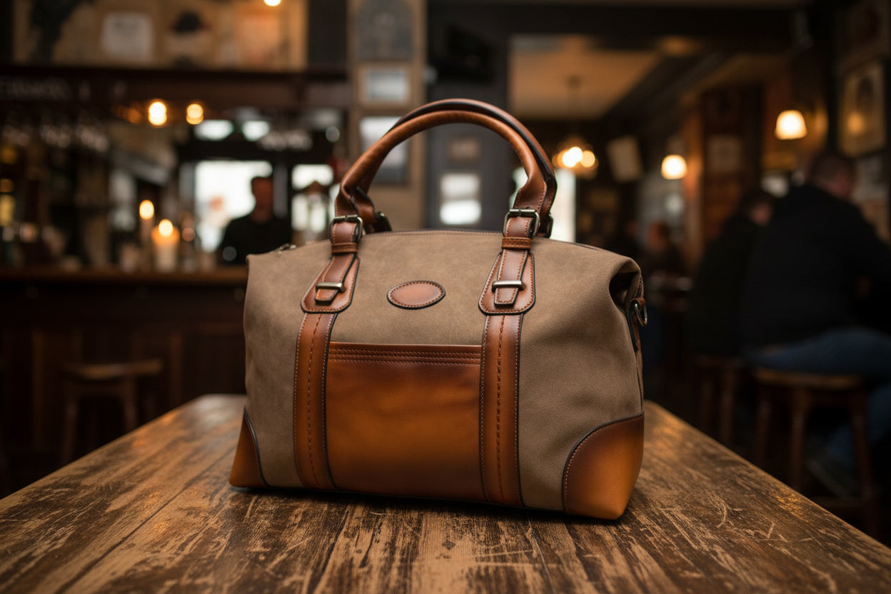 Sacoche Vintage Pacific - Marron Café et Cognac