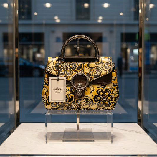 Borsa da donna in stile retrò in pelle modello Feme piccolo gioiello