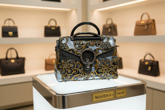 Borsa da donna in stile retrò in pelle modello Feme piccolo gioiello