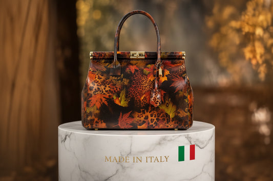 MAHENA "Incanto" - Borsa a Mano in Pelle Italiana EDIZIONE LIMITATA