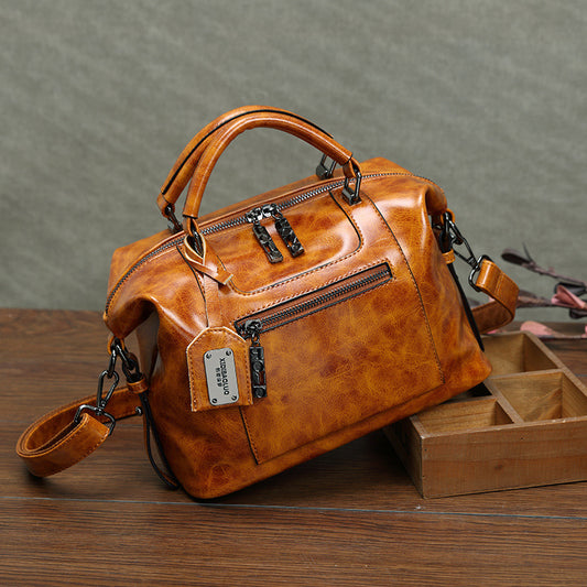 WOMEN'S RETRO FASHION FAUX LEATHER BAG JANE MODEL