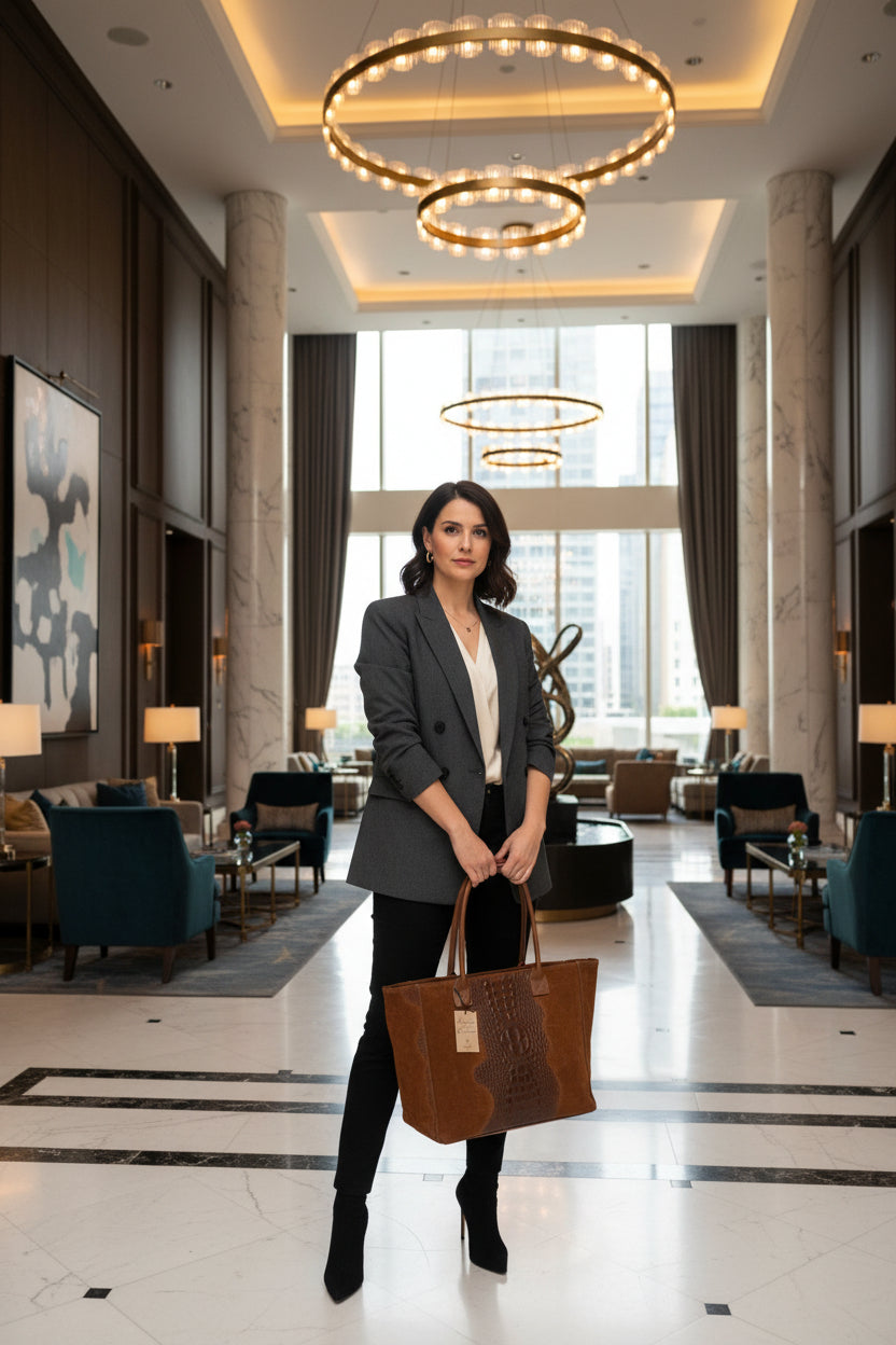 Borsa Lola Pelle Made in Italy effetto scamosciato Bellissima