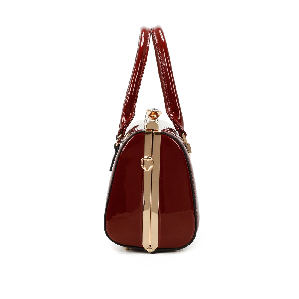 Borsa Donna lucida modello diamante disegno francese