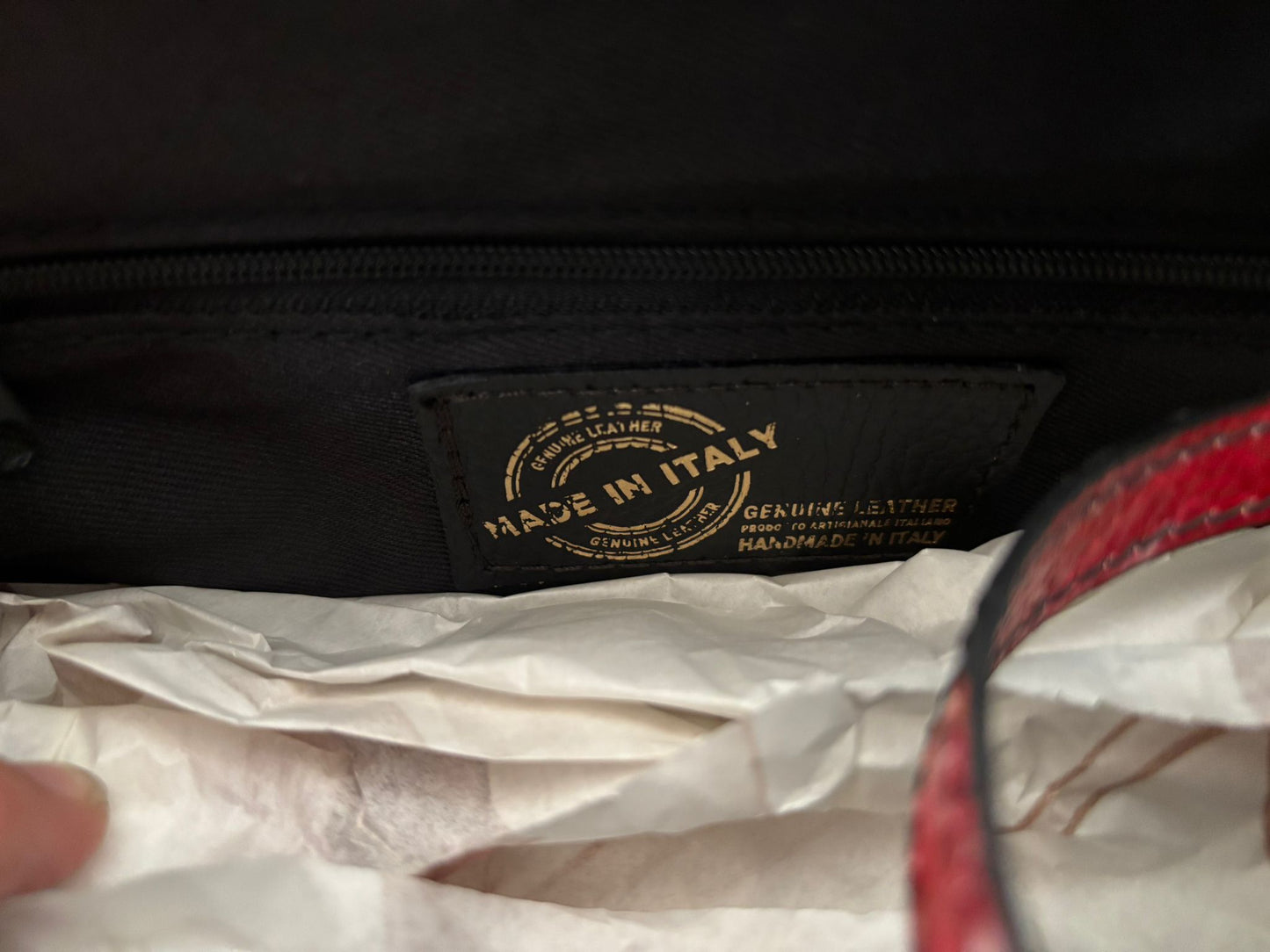 MAHENA "Opera" - Edizione Limitata in Pelle Martellata Floreale – Made in Italy