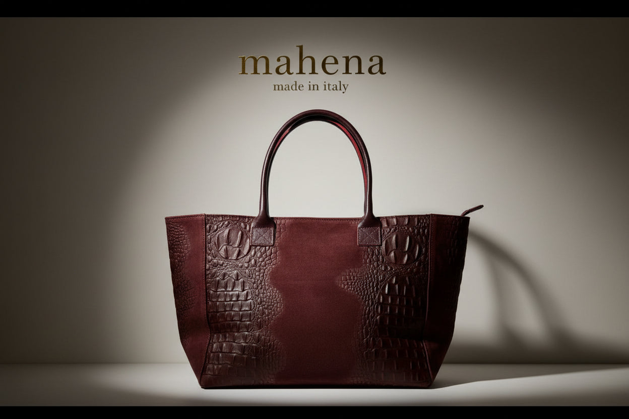 Beautiful Lola Suede Effect Leather Bag Made in Italy